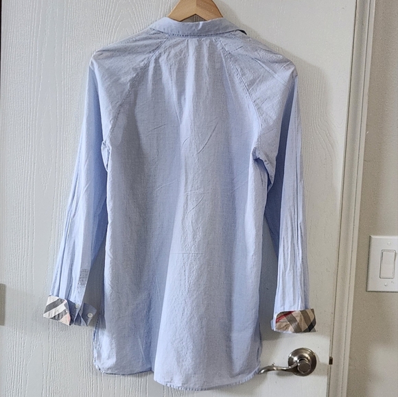 Burberry Britt Womens Long Sleeve Shirt Turn Back Burberry Chek Cuff Detail. - Picture 8 of 14